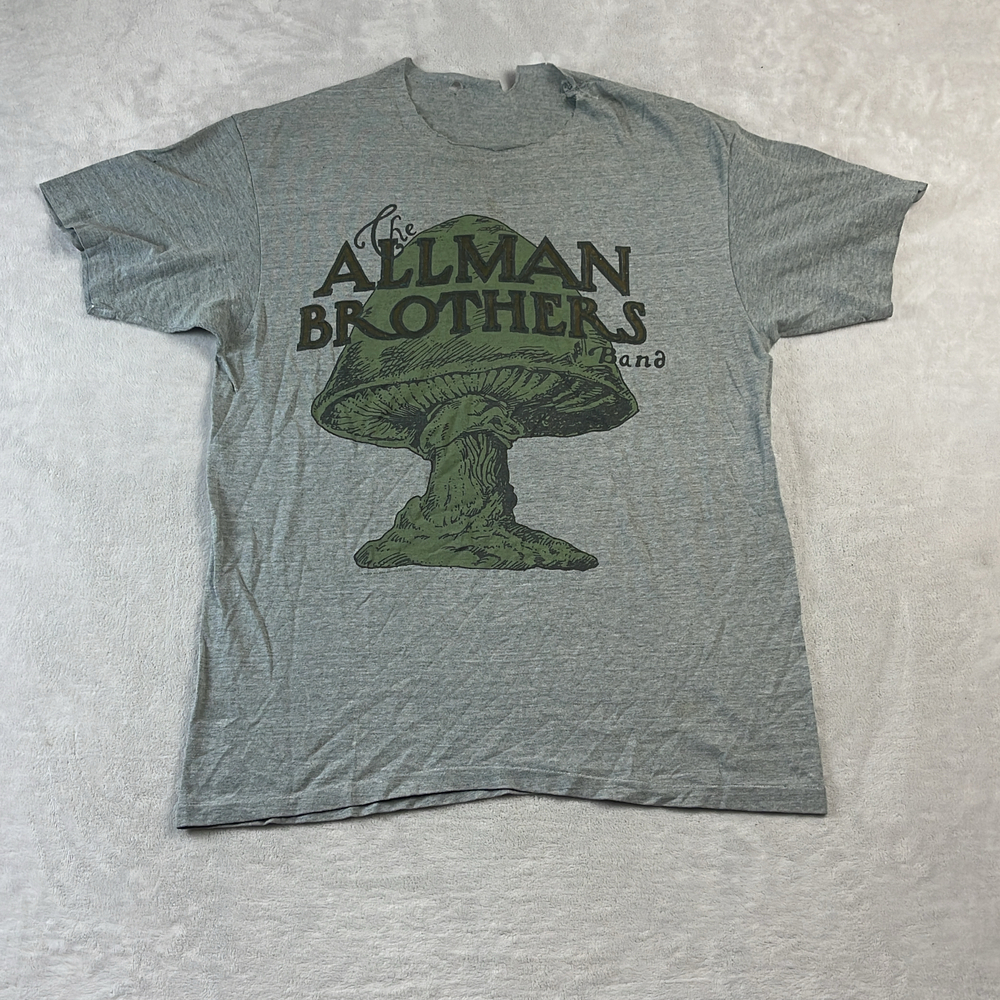 The Allman Brothers Band 1990 20th Anniversary Tour T-Shirt Gray Size L Vintage